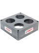 High Velocity Heads Carburetor Spacer Super Sucker 2 in Thick 4 Hol