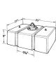 Jaz Fuel Cell Circle Track 16 gal 25 x 17 x 10 in Tall 8 AN Outlet