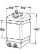 Jaz Fuel Cell Drag Race 3 gal 8-1/4 x 8-1/4 x 14-1/2 in Tall Two 8