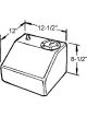 Jaz Fuel Cell Econo-Rail 4 gal 12-1/2 x 12 x 8-1/2 in Tall 8 AN Ou