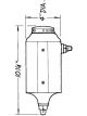 Jaz Power Steering Reservoir 1 qt 10-1/4 in Tall x 4 in Diameter 6