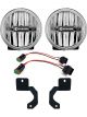 KC Hilites LED Auxiliary Lights Gravity LED G4 Fog Bumper Amber For Jeep