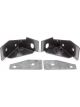 KC Hilites Light Bracket Kit Windshield Hinge Side Mount For 07-18 Jeep