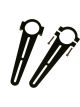 Longacre Mirror Bracket Clamp-On Long Slot Adjustable 2 in to 5-1/2