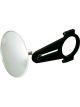 Longacre Spot Mirror Clamp-On 3-3/4 in OD Billet Aluminum Bracket Bl