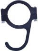 Longacre Helmet Hook Clamp-On Billet Aluminum Black Anodize 1-3/4 in