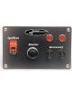 Longacre Switch Panel Dash Mount 6-1/2 x 3-1/2 in 2 Toggles / 1 Mome