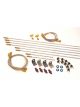 Longacre Brake Line Kit 4 AN Assorted Fittings / Installation Hardwa