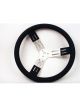 Longacre Steering Wheel 15 in Diameter 3 Spoke 2-3/4 in Dish Black R