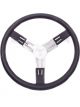 Longacre Steering Wheel 17 in Diameter 3 Spoke 2-3/4 in Dish Black N