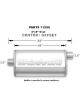 Magnaflow Perf Exhaust Muffler 2-1/2 in Offset Inlet 2-1/2 in Center Ou