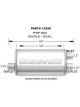 Magnaflow Perf Exhaust Muffler 2-1/2 in Offset Inlet Dual 2-1/4 Outlets