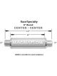 Magnaflow Perf Exhaust Muffler Race Series 3 in Center Inlet 3 in Cente