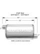 Magnaflow Perf Exhaust Muffler 3 in Offset Inlet 3 in Offset Outlet 14