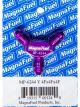 Magnafuel/Magnaflow Fuel Systems Fitting Y Block 4 AN Male Inlet Dual