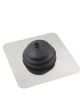 Mr Gasket Shifter Boot 8 x 8 in Base Round Boot Rubber / Steel Black / C