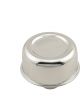 Mr Gasket Breather Metallion-Ready Push-In Round 1-1/4 in Hole Steel Chr