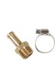 Mr Gasket Fitting Adapter Straight 3/8 in Hose Barb to 3/8 in NPT Male B