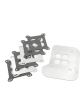 Mr Gasket Carburetor Heat Shield 1/2 in Thick 4 Hole Aluminum Natural Sq