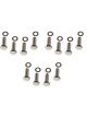 Mr Gasket Intake Manifold Bolt Kit Hex Head Steel Chrome Small Block Che
