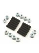 Mr Gasket Header Stud 3/8 in Diameter 1.500 in Long Hex Nuts Steel Black