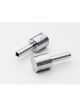 Mr Gasket Door Lock Knobs - Piston - Plastic - Chrome - Pair