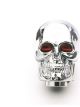 Mr Gasket Shifter Knob Skull Style 5/16-1/2 in Thread Aluminum Chrome Un