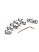 Mr Gasket Spark Plug Wire Loom Pro 8 mm Wires Plastic Chrome Universal K