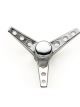 Mr Gasket Air Cleaner Nut Tri-Bar 1/4-20 in Thread Steel Chrome