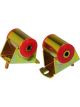 Prothane Motor Mount Bolt-On Polyurethane Bushings Steel Cadmium Plated