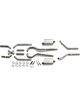 Pypes Performance Exhaust Exhaust System Race Pro Crossmember-Back 2-1