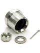 QA1 Ball Joint Housing - Upper - Screw-In - Steel - Zinc Oxide - Each (1210-505)