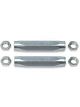 QA1 Tie Rod Sleeve 11/16-18 in Female Thread 8 in Long Hex Tube Steel Z