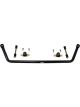 QA1 Sway Bar Front Bolt-On 1-1/4 in Diameter Chromoly Black Powder Coat