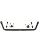 QA1 Sway Bar Front Bolt-On 1-1/4 in Diameter Chromoly Black Powder Coat