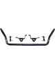 QA1 Sway Bar Front Bolt-On 1-3/8 in Diameter Chromoly Black Powder Coat
