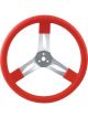 Quickcar Racing Products Steering Wheel 17 in Diameter 3 Spoke 3 in D