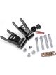 Rough Country Spring Shackle 1-1/2 in Lift Rubber Bushings Steel Black P