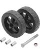 Reese Trailer Jack Wheel Twin Hardware Included Plastic Black Reese F2