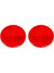 Reese Reflector Self Adhesive Backing 2-3/16 in Round Plastic Red P