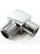 RPC Fitting Adapter 90 Degree 1/2 in NPT Male to 3â€¦