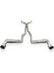 Stainless Works Exhaust System Cat-Back 3 in Diameter Dual Polished Ti