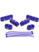 Taylor/Vertex Spark Plug Wire Divider 7-8 mm Wires Nylon Blue Clamp Sty