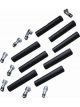 Taylor/Vertex Boot / Terminal Kit Spark Plug 8 mm Black Straight Set of