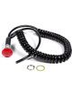 TCI Push Button Switch Momentary 10 amp 12V Spiral Coiled Cord Large R