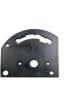 TCI Shifter Gate Plate 4-Speed Forward Pattern Steel Black Paint TCI O