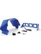 TCI Automatic Transmission Shield SFI 4.1 Aluminum Blue Powder Coat TH
