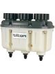 Tilton Master Cylinder Reservoir 3-Chamber 6.3 / 9.8 / 4.0 oz 6 in Tal