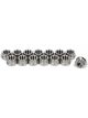 Ti22 Performance Header Nut 3/8-24 in Thread Flanged Titanium Natural