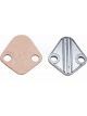 Trans-Dapt Fuel Pump Blockoff - Steel - Chrome For Big Block Chevy - Each